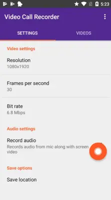 Video Call Recorder 2019 android App screenshot 0